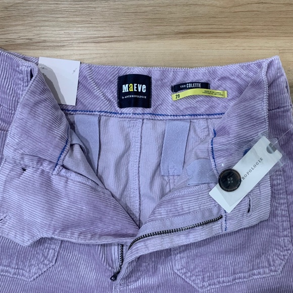 The Colette Corduroy Crop Wide-Leg Pants by Maeve - Picture 2 of 6